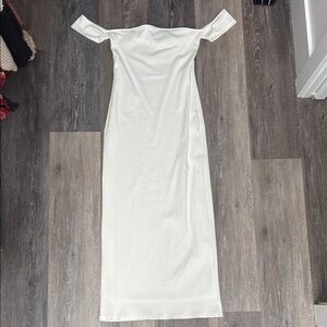 Off-Shoulder White Dress